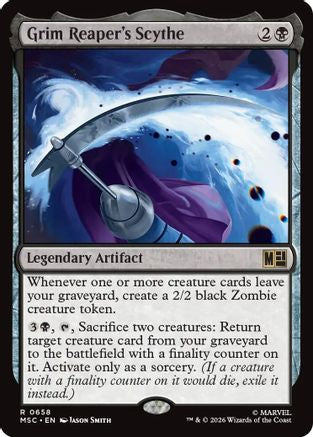 Image of Grim Reaper's Scythe (MSC-658) - Commander: Marvel Super Heroes