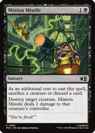 Image of Minion Missile (MSC-663) - Commander: Marvel Super Heroes