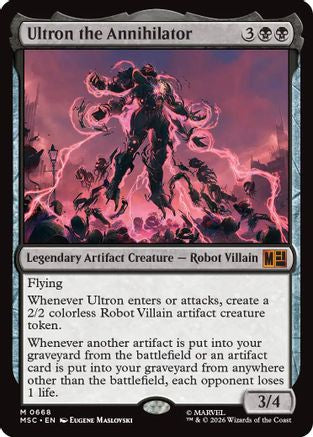 Image of Ultron the Annihilator (MSC-668) - Commander: Marvel Super Heroes