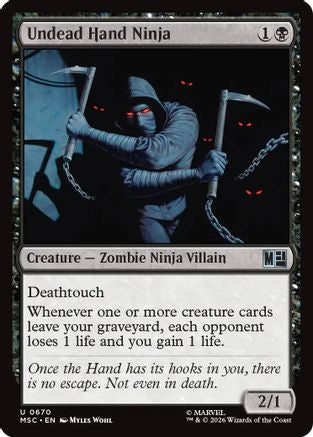 Image of Undead Hand Ninja (MSC-670) - Commander: Marvel Super Heroes Foil