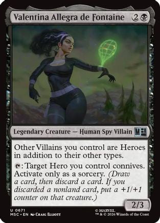 Image of Valentina Allegra de Fontaine (MSC-671) - Commander: Marvel Super Heroes