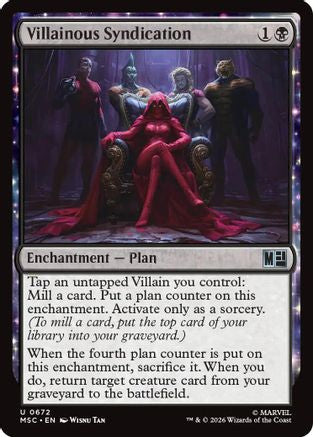 Image of Villainous Syndication (MSC-672) - Commander: Marvel Super Heroes Foil