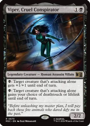 Image of Viper, Cruel Conspirator (MSC-673) - Commander: Marvel Super Heroes Foil