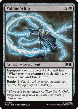 Image of Voltaic Whip (MSC-675) - Commander: Marvel Super Heroes Foil