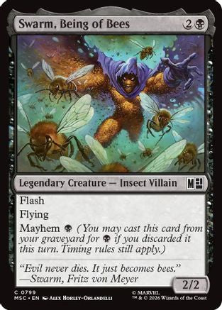 Image of Swarm, Being of Bees (MSC-799) - Commander: Marvel Super Heroes Foil