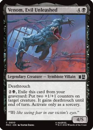 Image of Venom, Evil Unleashed (MSC-800) - Commander: Marvel Super Heroes