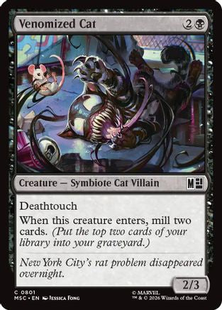 Image of Venomized Cat (MSC-801) - Commander: Marvel Super Heroes Foil