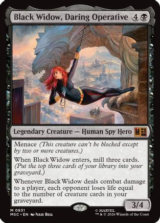 Image of Black Widow, Daring Operative (MSC-831) - Commander: Marvel Super Heroes Foil