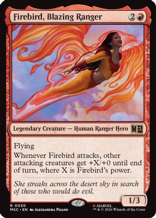 Image of Firebird, Blazing Ranger (MSC-050) - Commander: Marvel Super Heroes