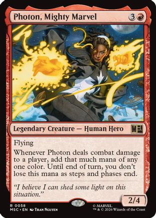 Image of Photon, Mighty Marvel (MSC-058) - Commander: Marvel Super Heroes Foil