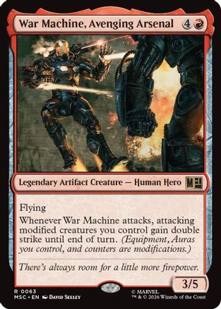 Image of War Machine, Avenging Arsenal (MSC-063) - Commander: Marvel Super Heroes Foil