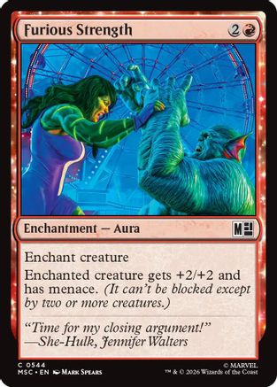 Image of Furious Strength (MSC-544) - Commander: Marvel Super Heroes