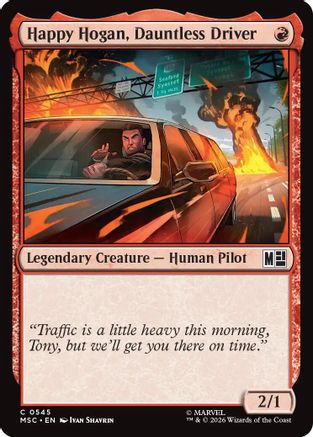 Image of Happy Hogan, Dauntless Driver (0545) (MSC-545) - Commander: Marvel Super Heroes Foil