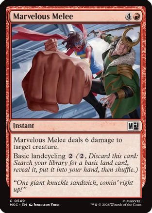 Image of Marvelous Melee (MSC-549) - Commander: Marvel Super Heroes