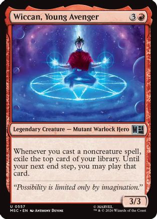 Image of Wiccan, Young Avenger (MSC-557) - Commander: Marvel Super Heroes