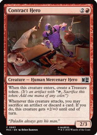 Image of Contract Hero (MSC-683) - Commander: Marvel Super Heroes