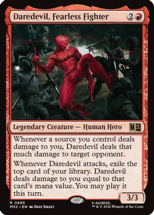 Image of Daredevil, Fearless Fighter (MSC-685) - Commander: Marvel Super Heroes