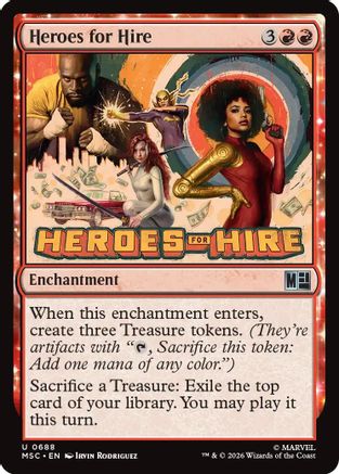 Image of Heroes for Hire (MSC-688) - Commander: Marvel Super Heroes Foil