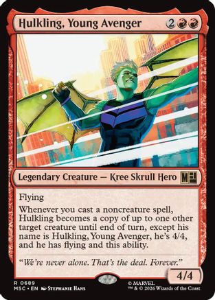Image of Hulkling, Young Avenger (MSC-689) - Commander: Marvel Super Heroes Foil