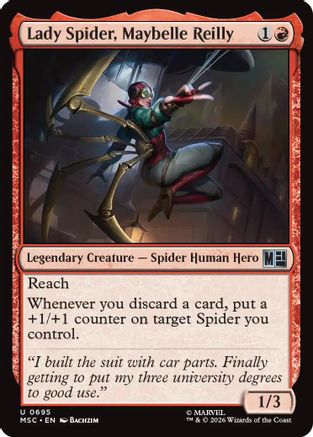 Image of Lady Spider, Maybelle Reilly (MSC-695) - Commander: Marvel Super Heroes