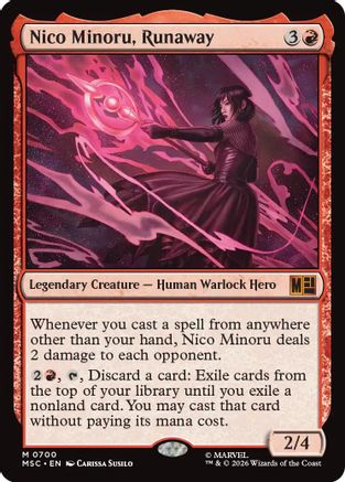 Image of Nico Minoru, Runaway (MSC-700) - Commander: Marvel Super Heroes