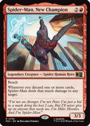 Image of Spider-Man, New Champion (MSC-705) - Commander: Marvel Super Heroes Foil