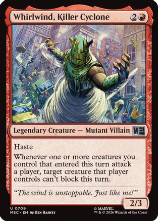 Image of Whirlwind, Killer Cyclone (MSC-709) - Commander: Marvel Super Heroes Foil