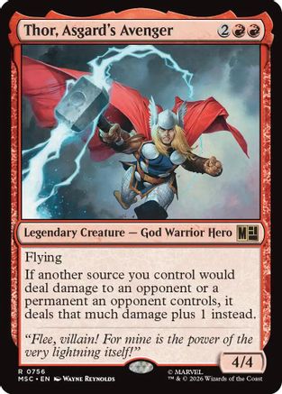 Image of Thor, Asgard's Avenger (MSC-756) - Commander: Marvel Super Heroes