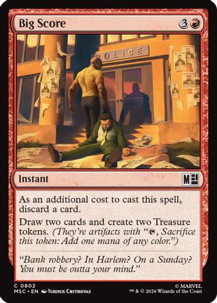 Image of Big Score (MSC-802) - Commander: Marvel Super Heroes