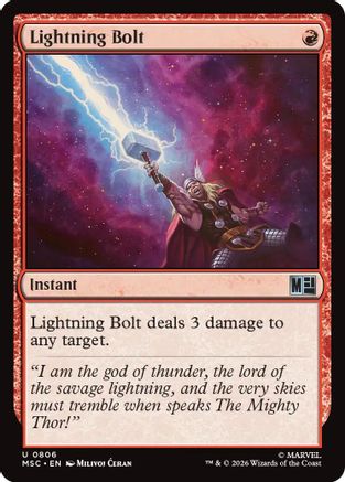 Image of Lightning Bolt (MSC-806) - Commander: Marvel Super Heroes Foil