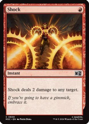 Image of Shock (MSC-809) - Commander: Marvel Super Heroes Foil