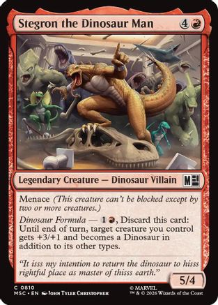 Image of Stegron the Dinosaur Man (MSC-810) - Commander: Marvel Super Heroes Foil