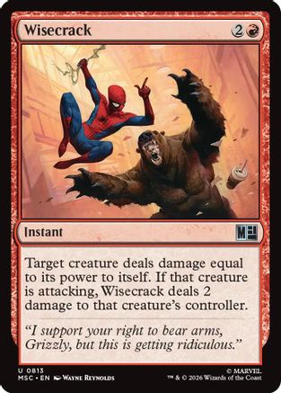 Image of Wisecrack (MSC-813) - Commander: Marvel Super Heroes Foil