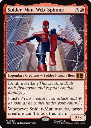 Image of Spider-Man, Web-Spinner (MSC-832) - Commander: Marvel Super Heroes Foil