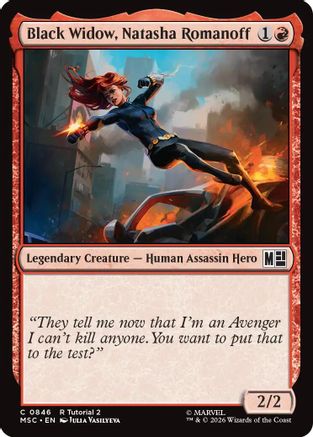 Image of Black Widow, Natasha Romanoff (MSC-846) - Commander: Marvel Super Heroes