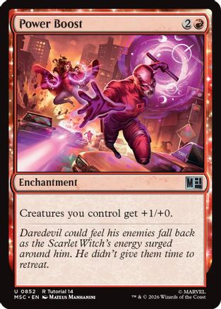 Image of Power Boost (MSC-852) - Commander: Marvel Super Heroes