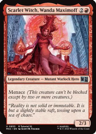 Image of Scarlet Witch, Wanda Maximoff (MSC-855) - Commander: Marvel Super Heroes