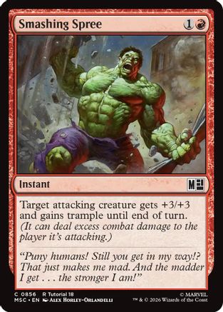 Image of Smashing Spree (0856) (MSC-856) - Commander: Marvel Super Heroes
