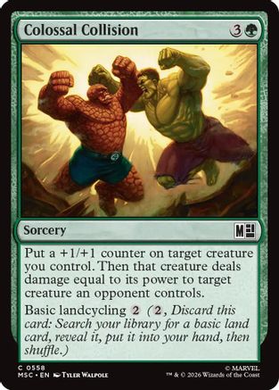 Image of Colossal Collision (MSC-558) - Commander: Marvel Super Heroes