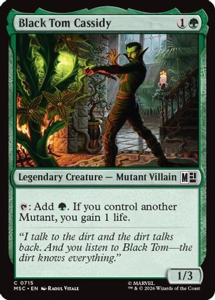 Image of Black Tom Cassidy (MSC-715) - Commander: Marvel Super Heroes Foil
