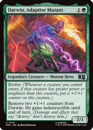 Image of Darwin, Adaptive Mutant (MSC-718) - Commander: Marvel Super Heroes