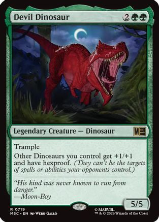 Image of Devil Dinosaur (MSC-719) - Commander: Marvel Super Heroes