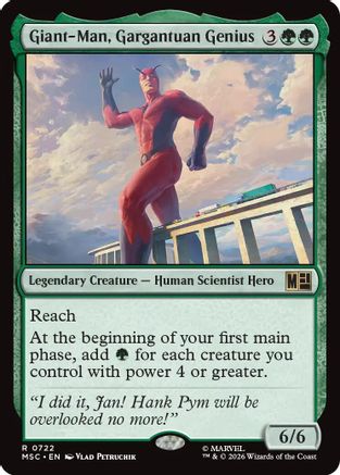 Image of Giant-Man, Gargantuan Genius (MSC-722) - Commander: Marvel Super Heroes Foil