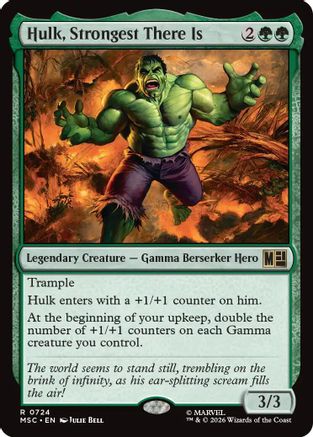Image of Hulk, Strongest There Is (MSC-724) - Commander: Marvel Super Heroes Foil
