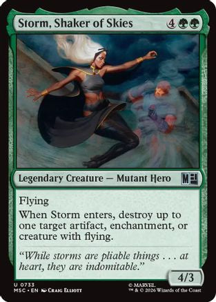 Image of Storm, Shaker of Skies (MSC-733) - Commander: Marvel Super Heroes