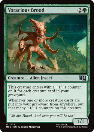 Image of Voracious Brood (MSC-735) - Commander: Marvel Super Heroes
