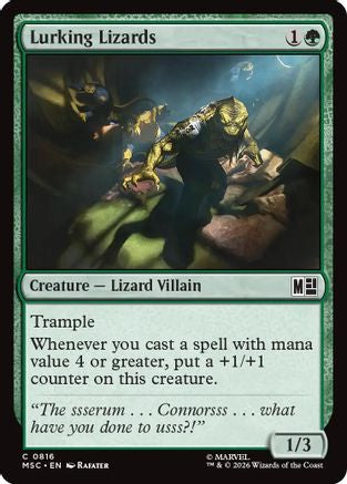 Image of Lurking Lizards (MSC-816) - Commander: Marvel Super Heroes Foil