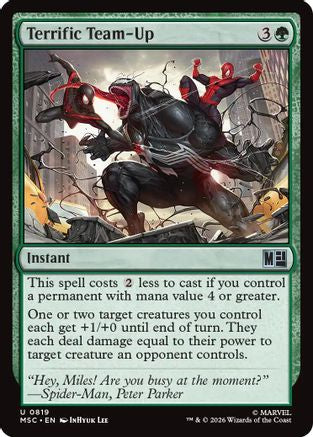 Image of Terrific Team-Up (MSC-819) - Commander: Marvel Super Heroes Foil