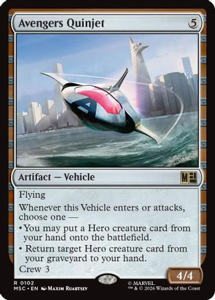 Image of Avengers Quinjet (MSC-102) - Commander: Marvel Super Heroes