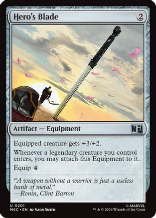 Image of Hero's Blade (MSC-201) - Commander: Marvel Super Heroes